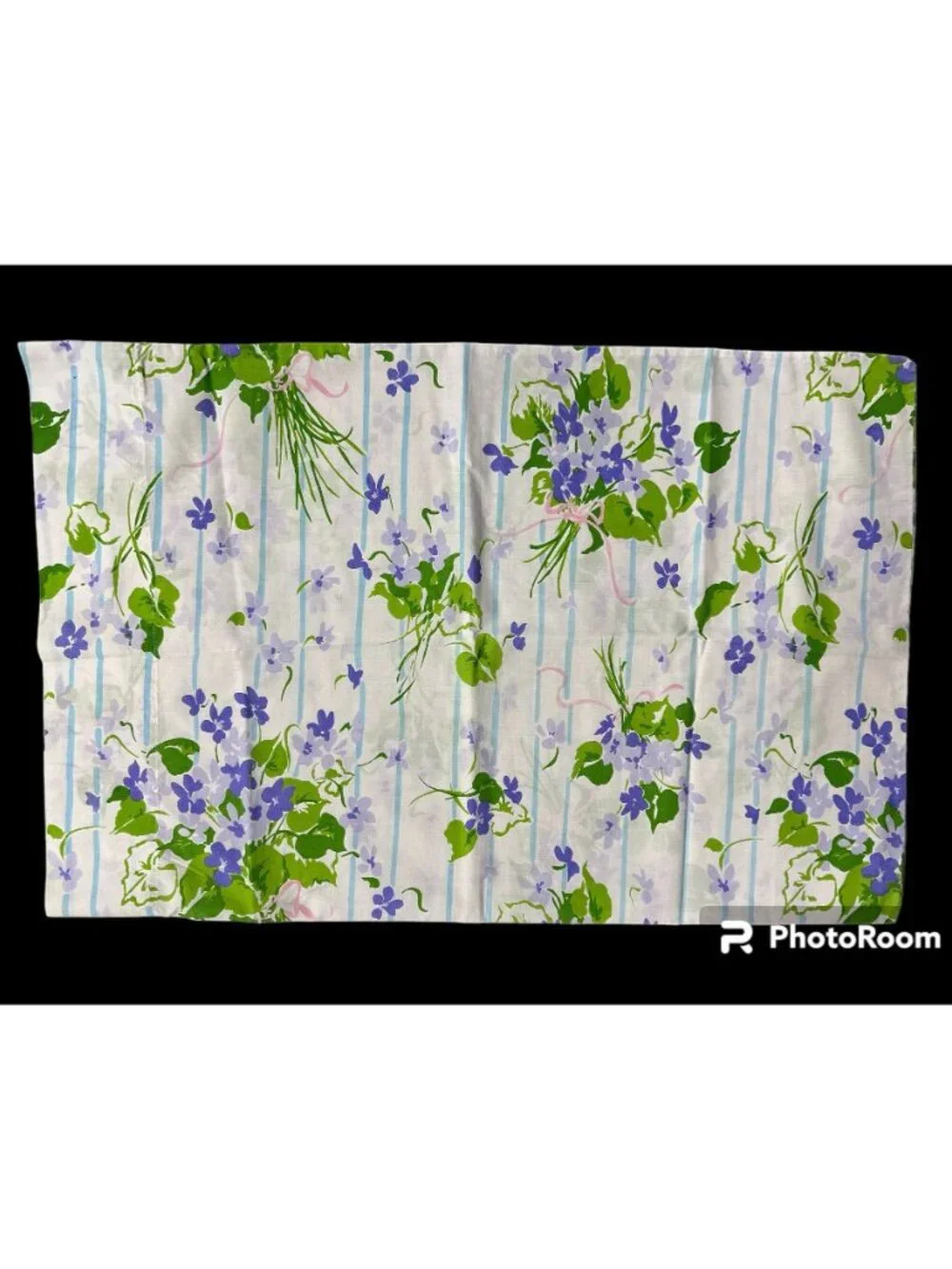 Vintage Pillowcases Purple Posies Flower Bouquets JP Steven’s USA Tastemaker 80s